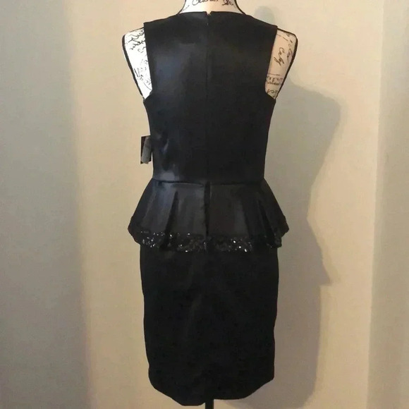 Taylor Black Peplum Dress - Picture 7 of 9